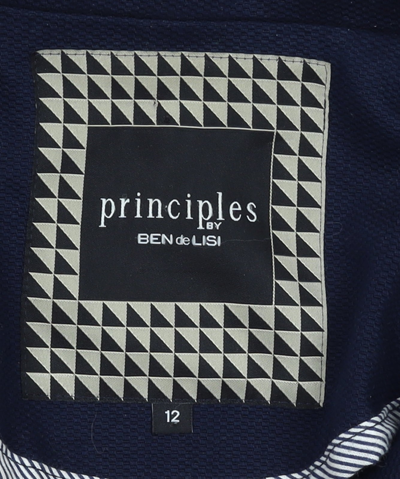 Principles by Ben de Lisi Women's Blue Size 12 Double-Breasted Blazer