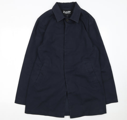 John Partridge Women's Blue Mid-Length Polyester Cotton Overcoat Size M