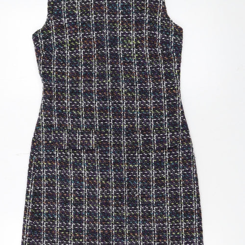 Paper Dolls Women’s Multicoloured Tweed Shift Dress Size 10 Sleeveless