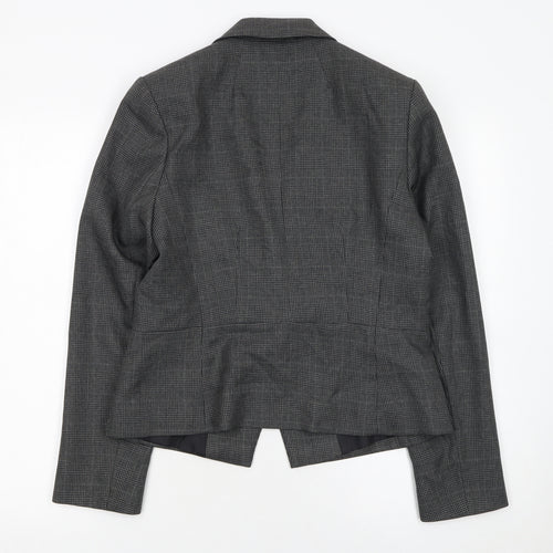 Marks and Spencer Women’s Grey Check Tailored Blazer UK 12