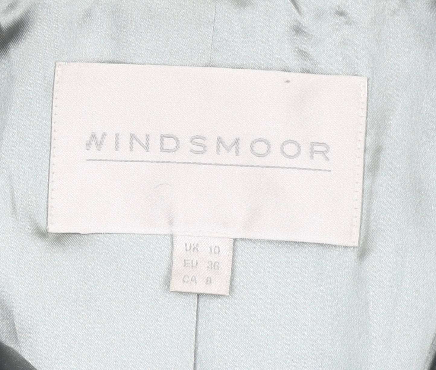 Windsmoor Womens Grey Long Belted Wool Blend Trench Coat Size 10