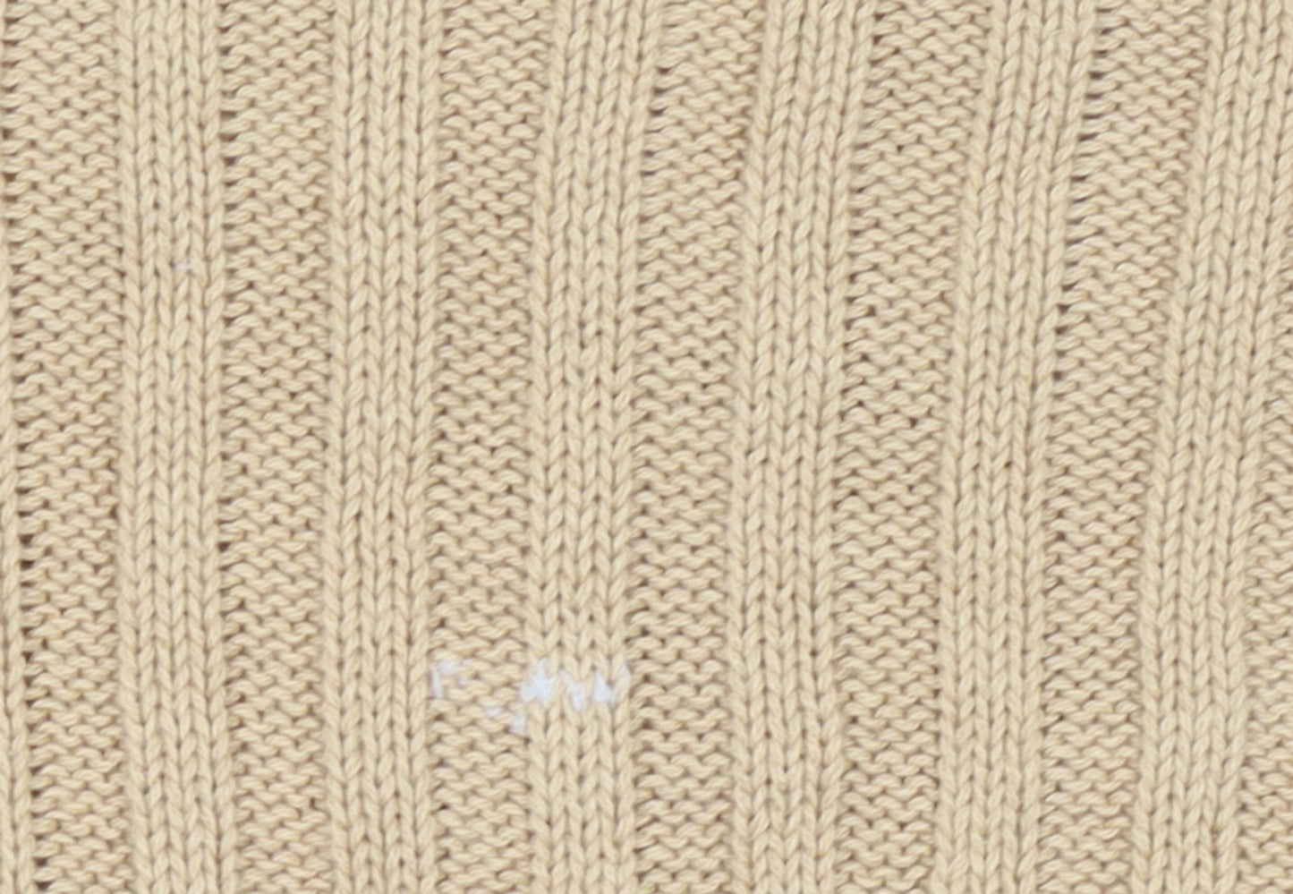 Stradivarius Women Beige Rib Knit Crew Neck Cotton Jumper Size S