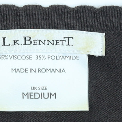 L.K. Bennett Women Brown Medium Wrap Jumper Viscose Blend