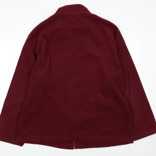 Berkertex Men's Red Fleece Full Zip Jacket Size L
