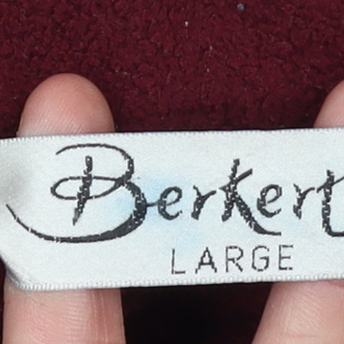 Berkertex Men's Red Fleece Full Zip Jacket Size L