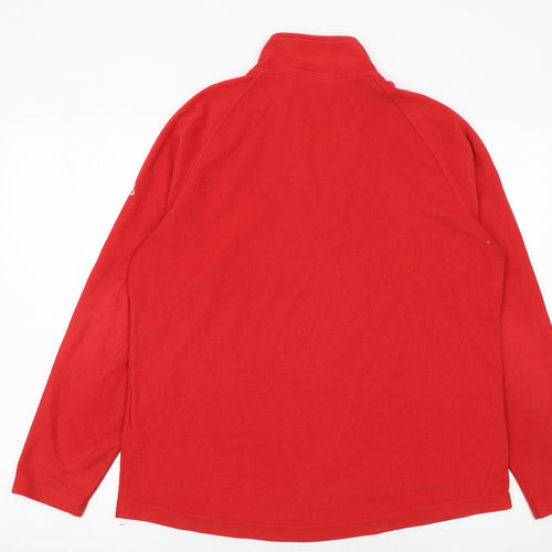 Craghoppers Women Red Fleece 1/2 Zip Pullover Sweatshirt UK 16
