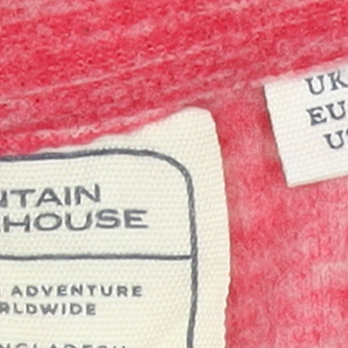 Mountain Warehouse Womens Red 1/4 Zip Fleece Pullover UK 8