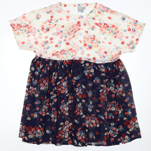 ASOS Women’s Multicoloured Floral Fit & Flare Knee Dress Size 10