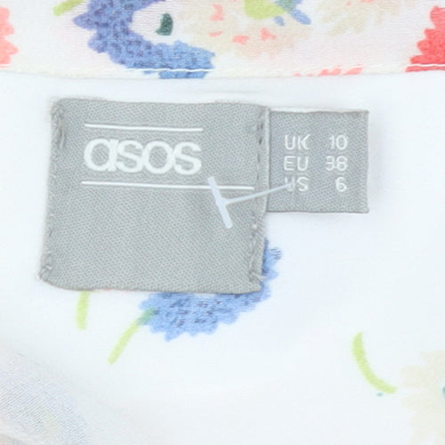 ASOS Women’s Multicoloured Floral Fit & Flare Knee Dress Size 10