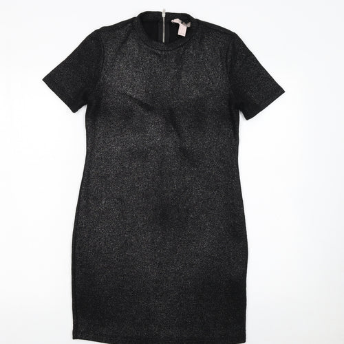 Forever 21 Women Black Small Bodycon Knee Length Party Dress