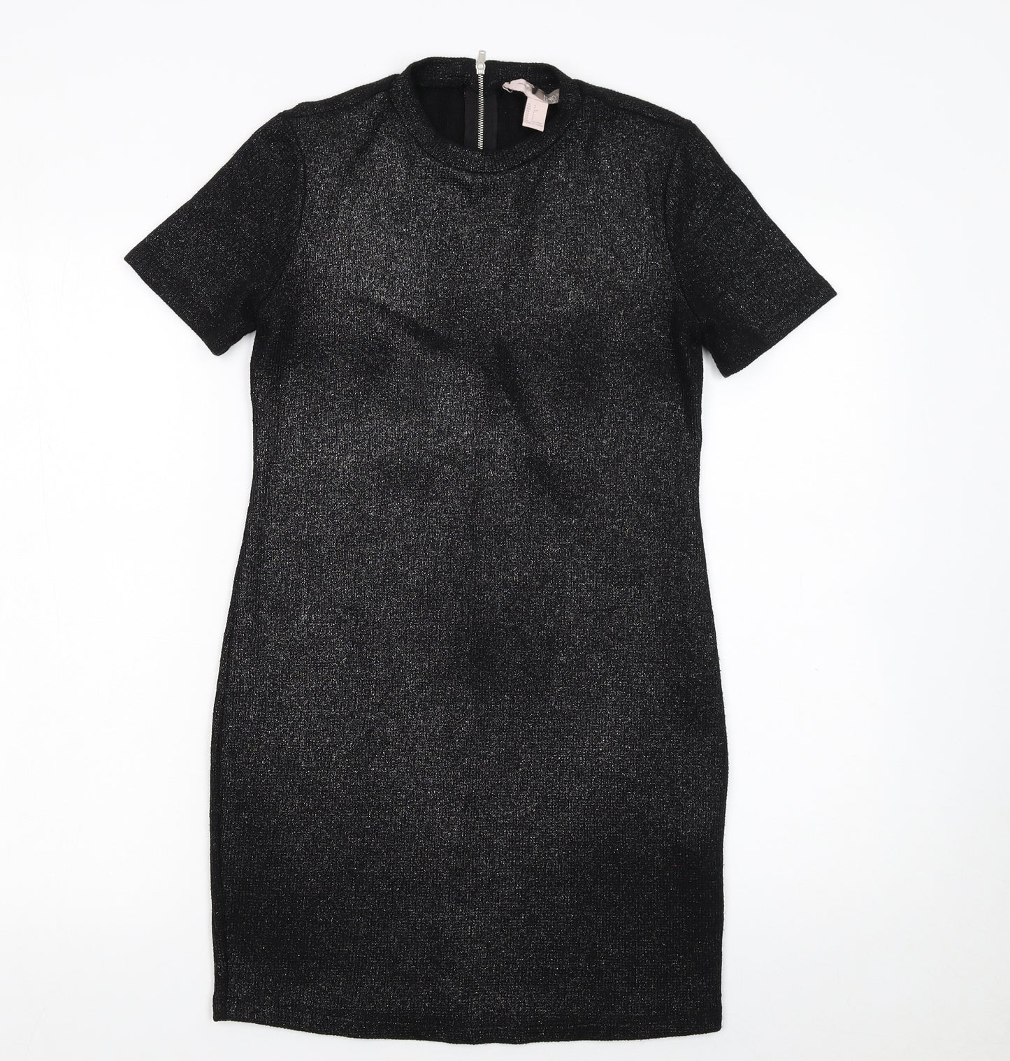 Forever 21 Women Black Small Bodycon Knee Length Party Dress