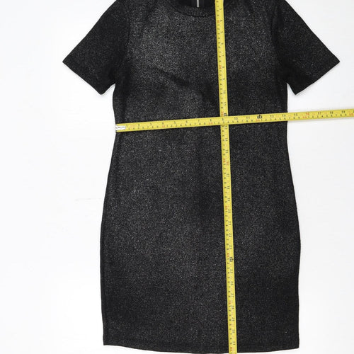 Forever 21 Women Black Small Bodycon Knee Length Party Dress