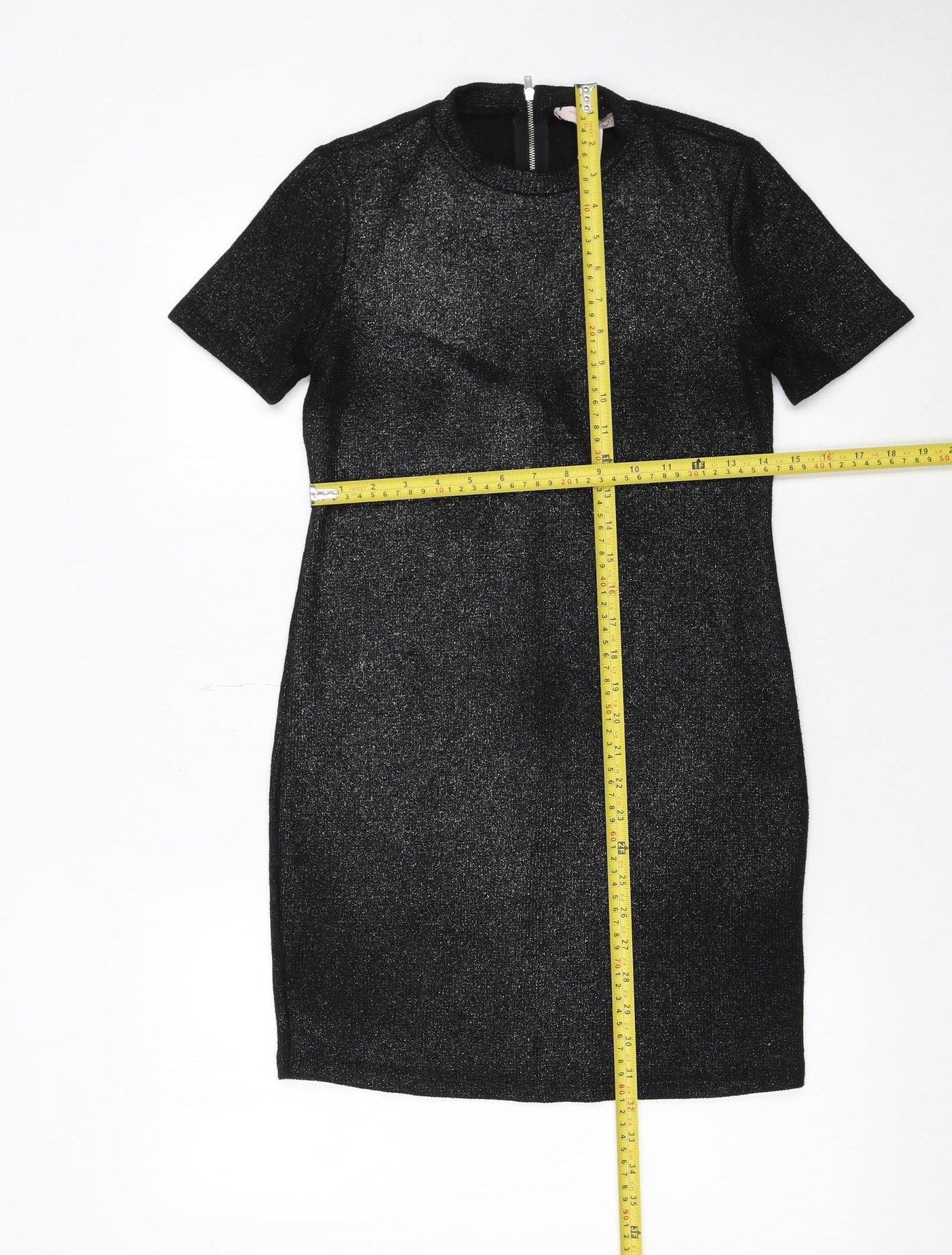 Forever 21 Women Black Small Bodycon Knee Length Party Dress