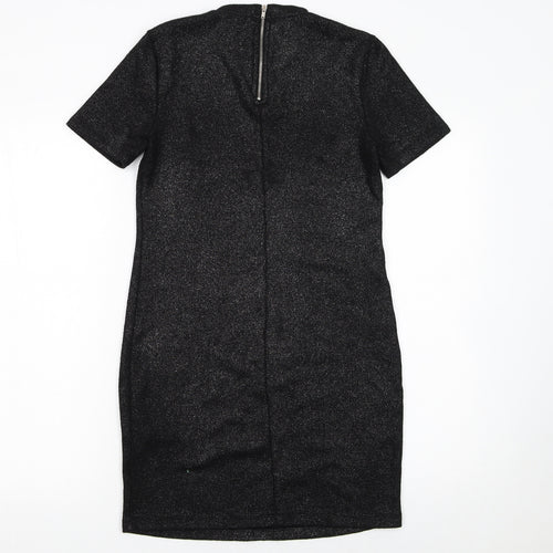 Forever 21 Women Black Small Bodycon Knee Length Party Dress