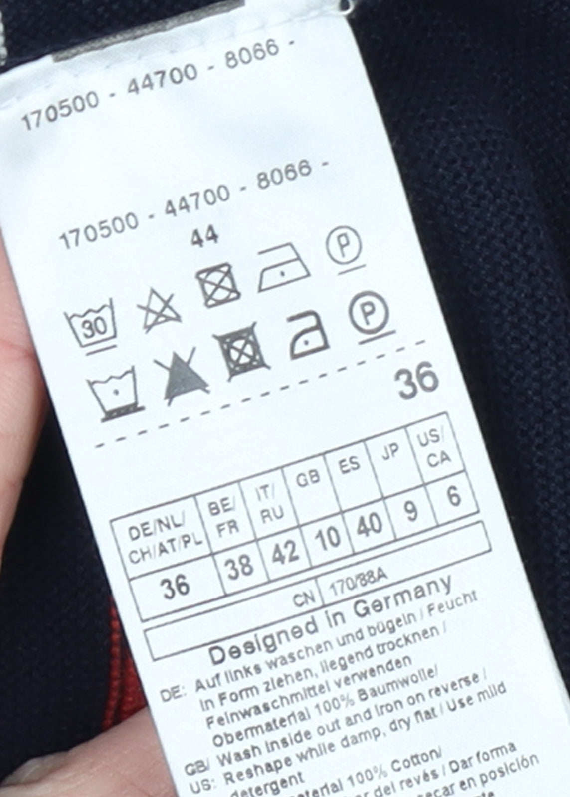 Gerry Weber Women Blue Striped Organic Cotton Pullover Jumper Size 10