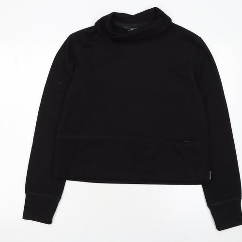 Regatta Women's Black Size 10 Cowl Neck Pullover Sweatshirt