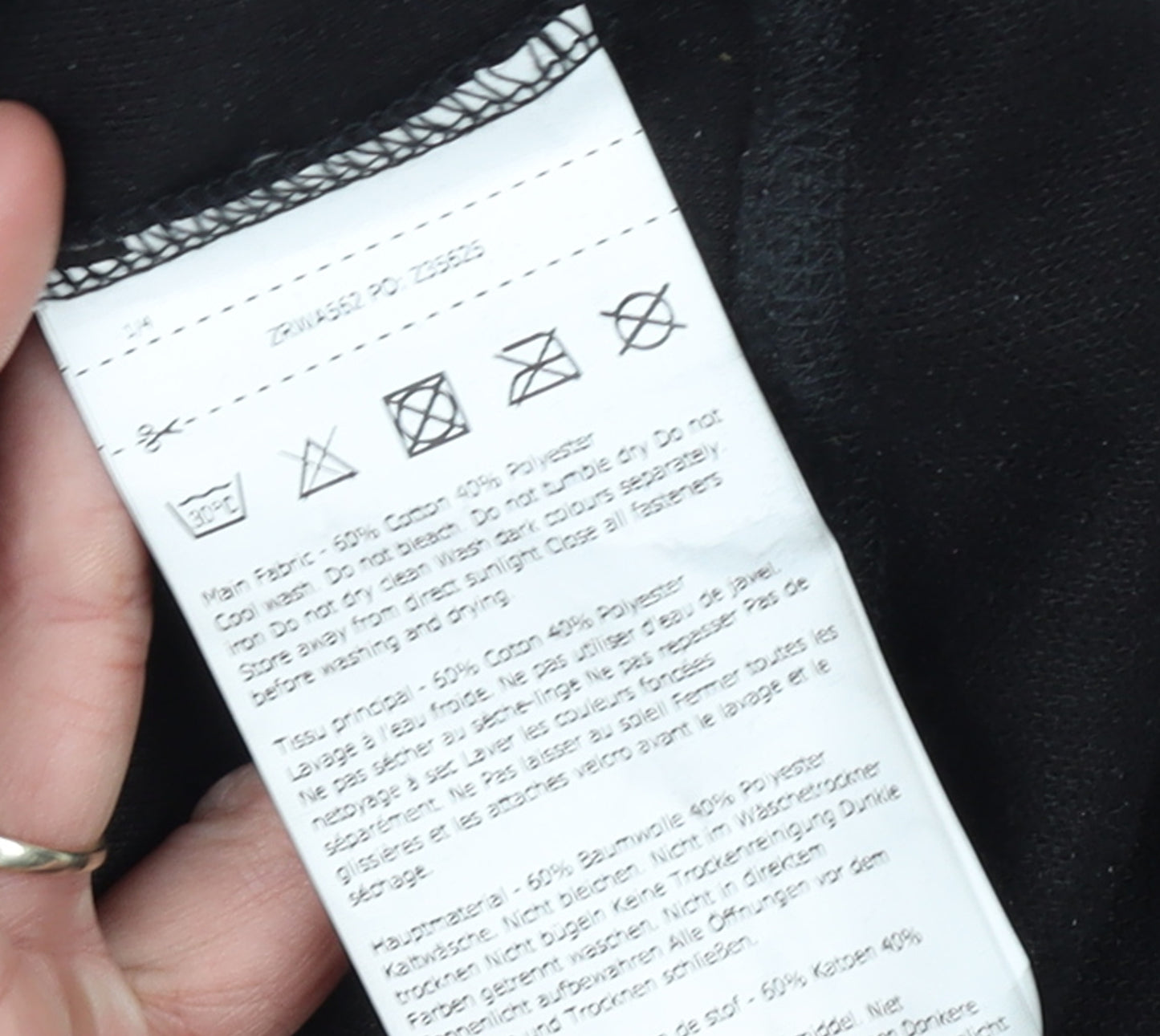 Regatta Women's Black Size 10 Cowl Neck Pullover Sweatshirt