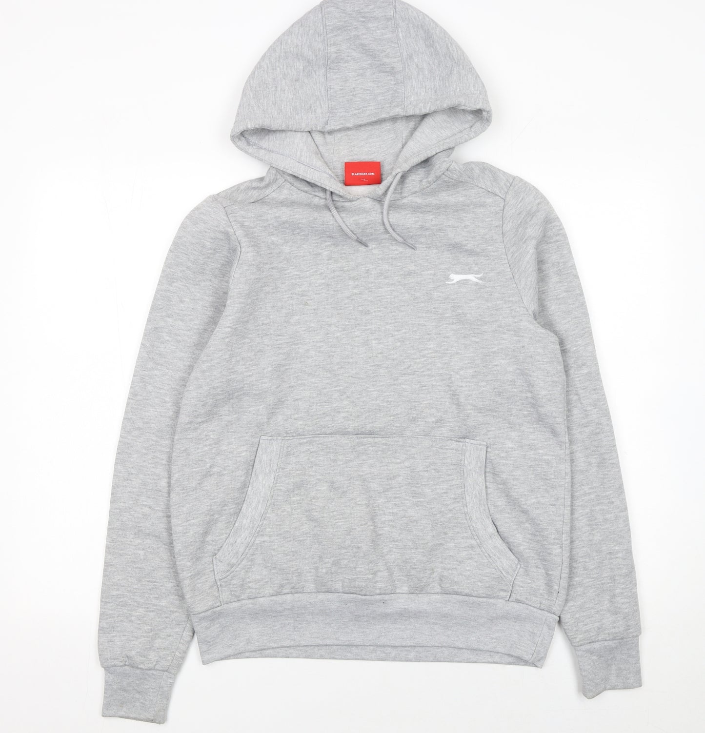 Slazenger Mens Grey XS Pullover Hoodie with Logo Pocket