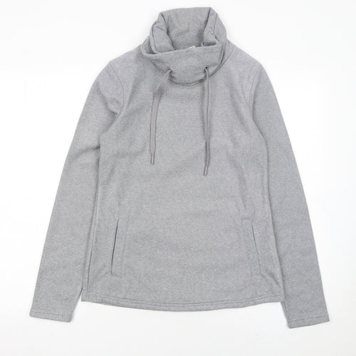 Mountain Warehouse Women Grey Size 16 Cowl Neck Pullover Sweatshirt