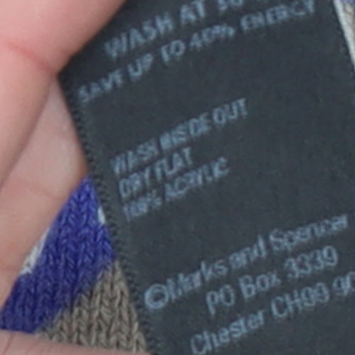 Marks and Spencer Women’s Multicoloured Size 16 Crew Neck Acrylic Jumper