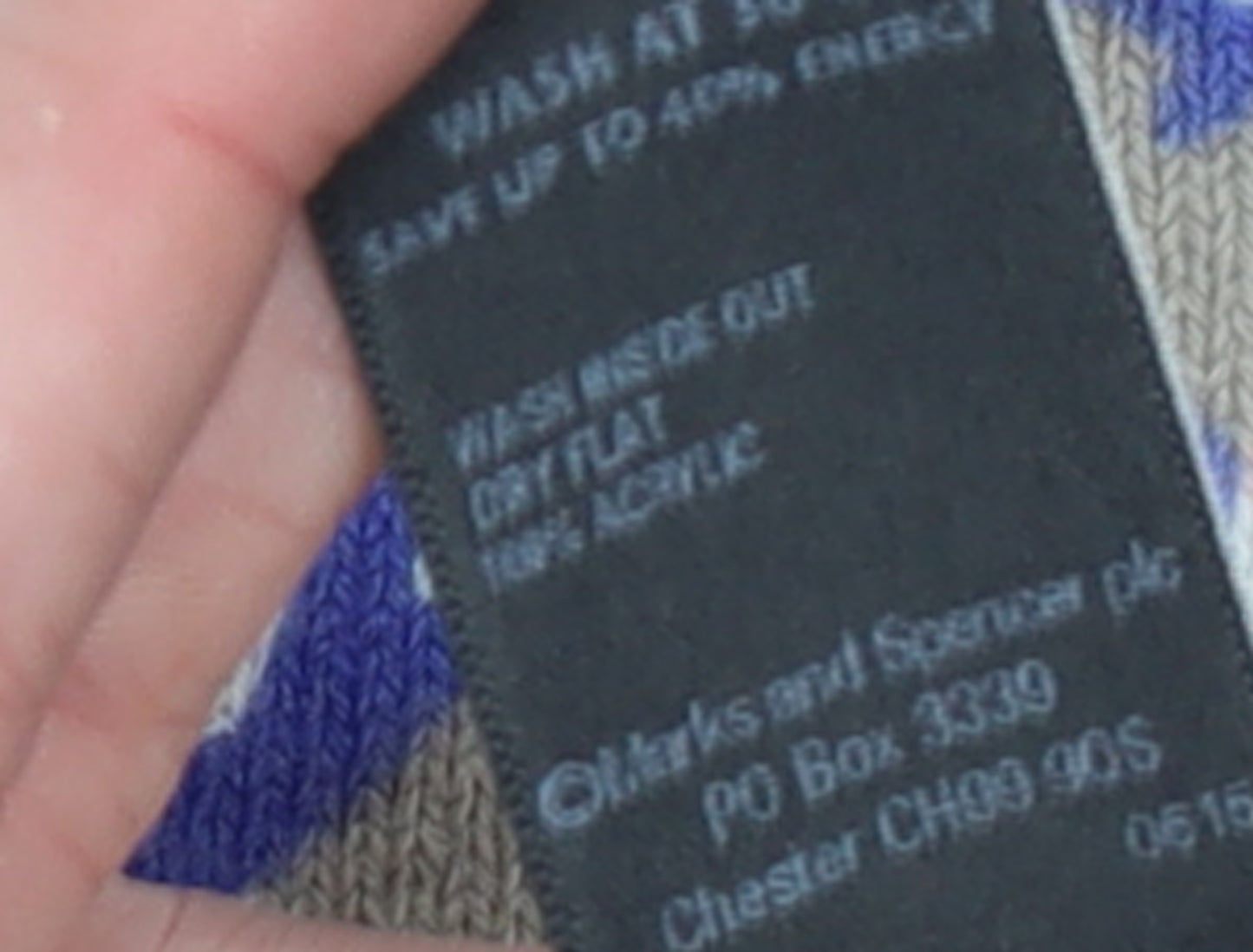 Marks and Spencer Women’s Multicoloured Size 16 Crew Neck Acrylic Jumper