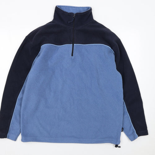 Peter Storm Mens Blue Fleece Pullover Sweatshirt Large Outdoor