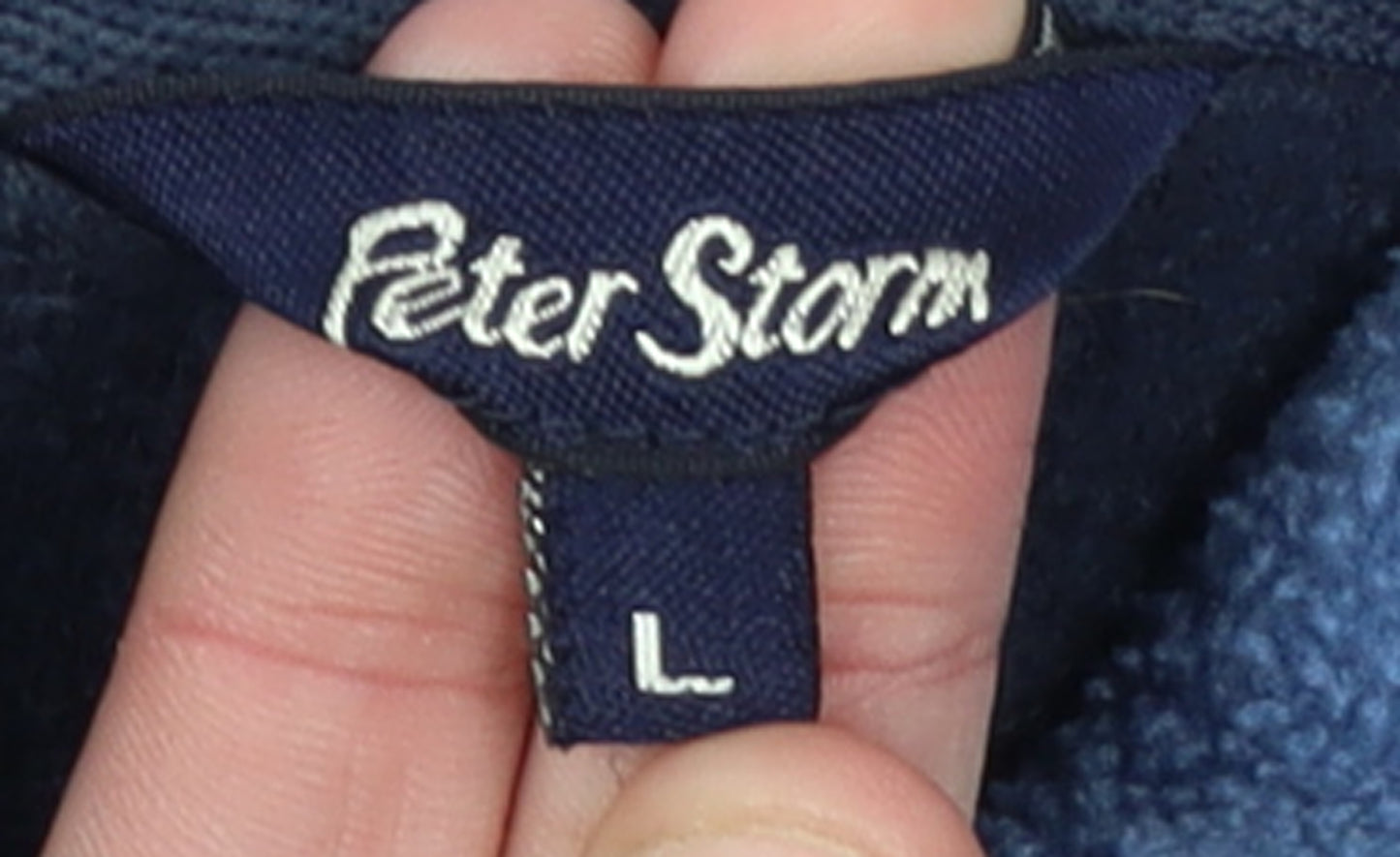 Peter Storm Mens Blue Fleece Pullover Sweatshirt Large Outdoor