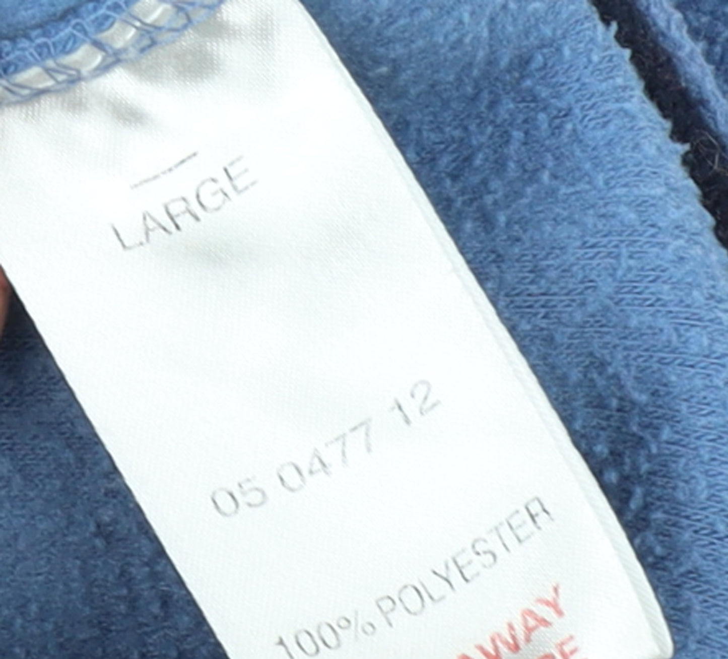 Peter Storm Mens Blue Fleece Pullover Sweatshirt Large Outdoor