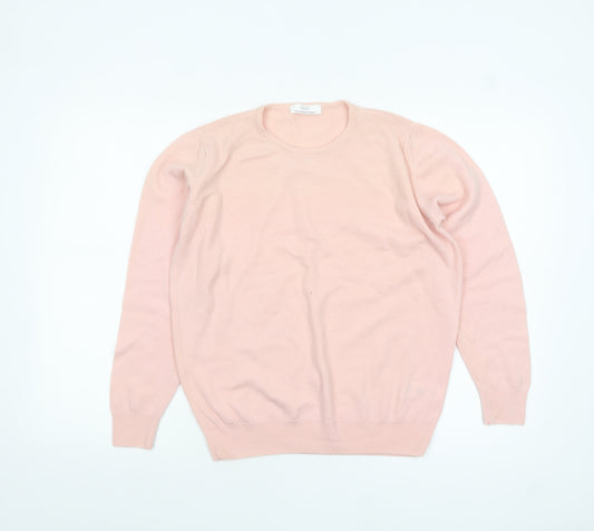 Marks and Spencer Women’s Pink Merino Wool Crew Neck Jumper Size 12