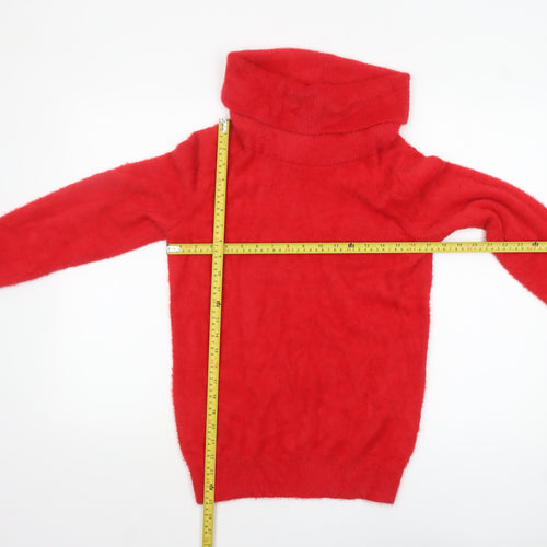 Klass Women Red Roll Neck Long Sleeve Knit Jumper Size S