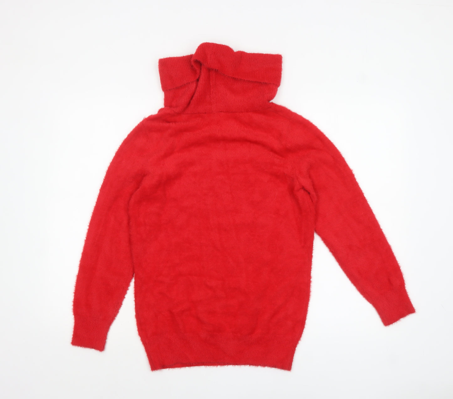 Klass Women Red Roll Neck Long Sleeve Knit Jumper Size S