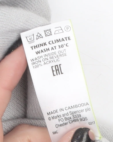 Marks and Spencer Women’s Grey Short Sleeve Pullover Jumper Size 12