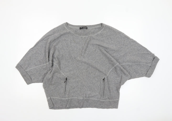 Marks and Spencer Women's Grey 3/4 Sleeve Knit Jumper Size 14