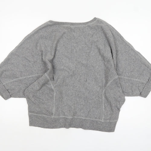Marks and Spencer Women's Grey 3/4 Sleeve Knit Jumper Size 14