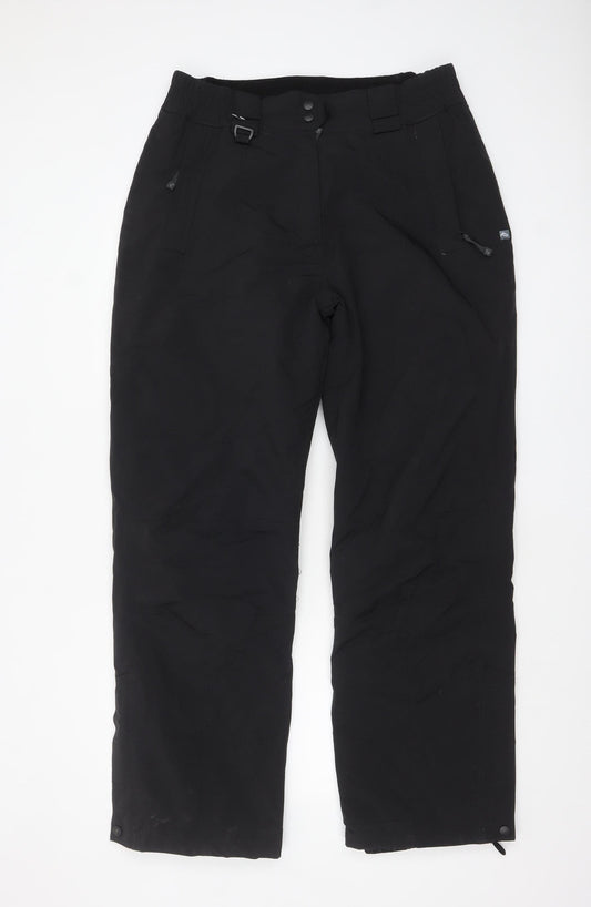 Parallel Women Black Snowproof Technical Winter Ski Trousers Size 14