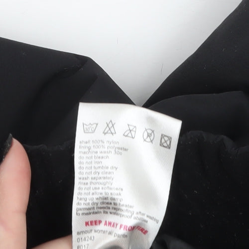 Parallel Women Black Snowproof Technical Winter Ski Trousers Size 14