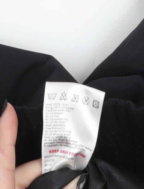 Parallel Women Black Snowproof Technical Winter Ski Trousers Size 14