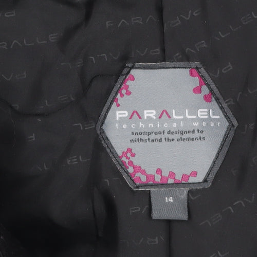 Parallel Women Black Snowproof Technical Winter Ski Trousers Size 14