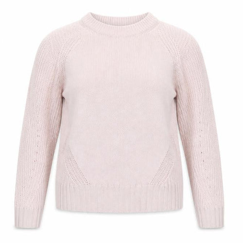 Marks and Spencer Women's Pink XS Cotton Chunky Knit Jumper