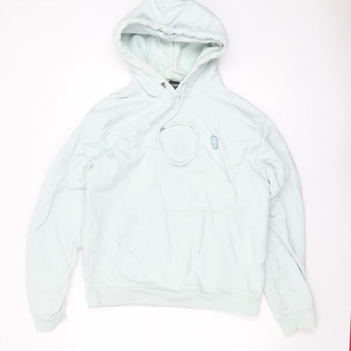 The Kooples Men's White Pullover Hoodie Size M Cotton Fleece