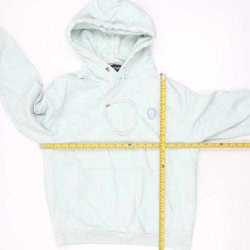 The Kooples Men's White Pullover Hoodie Size M Cotton Fleece