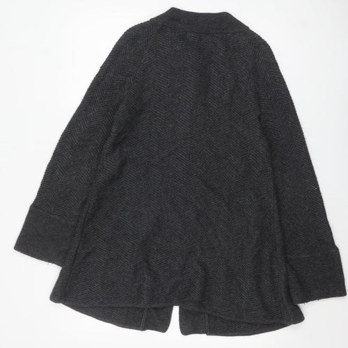 Caroline Charles Women’s Grey Wool Blend Button Cardigan Size 2