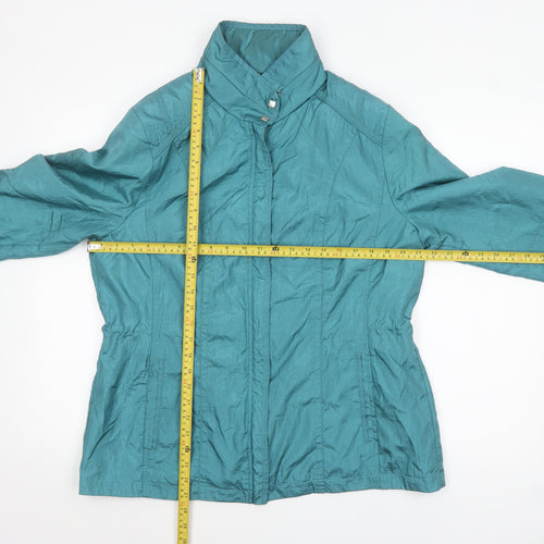Klass Womens Sea Green Lightweight Zip Jacket Size 16
