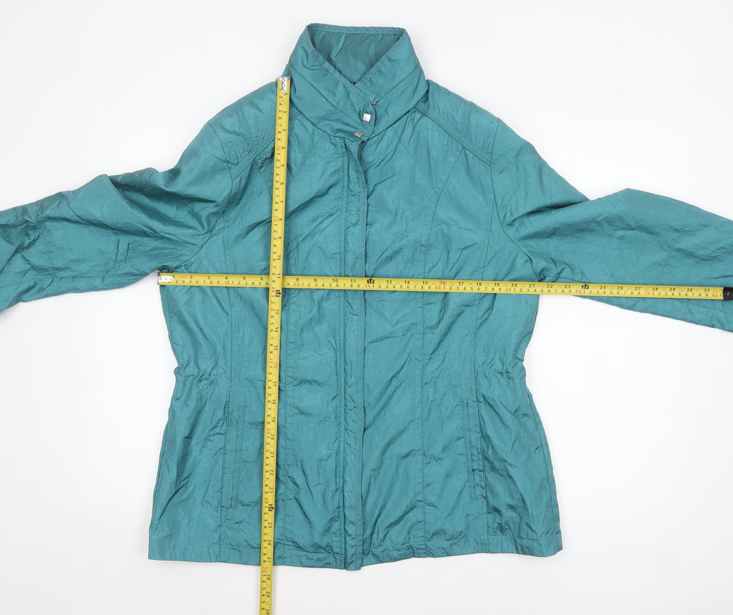 Klass Womens Sea Green Lightweight Zip Jacket Size 16