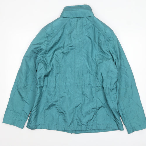 Klass Womens Sea Green Lightweight Zip Jacket Size 16