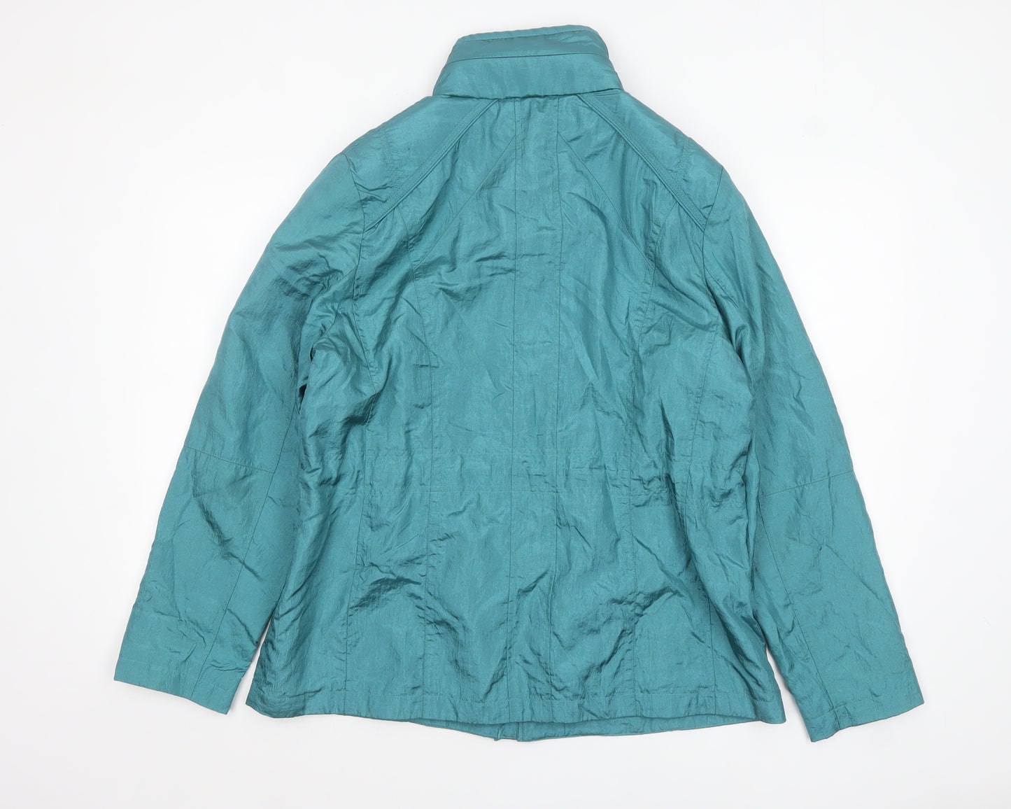 Klass Womens Sea Green Lightweight Zip Jacket Size 16