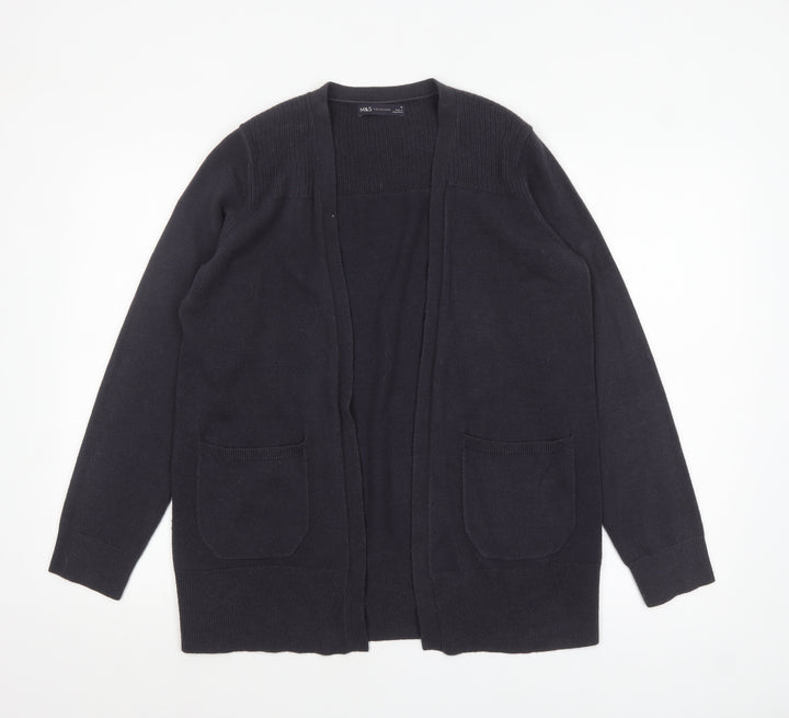Marks and Spencer Women’s Black Knit Long Sleeve Cardigan M