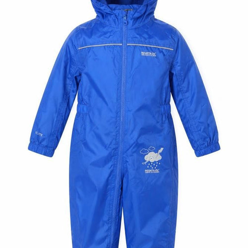 Regatta Boys Blue Waterproof Hooded Rain Snowsuit 4-5 Years