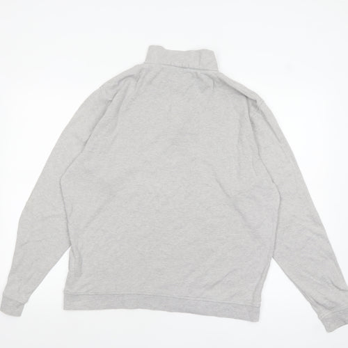 Peter Millar Men’s Grey 1/2 Zip Cotton Sweatshirt Size M Regular Fit