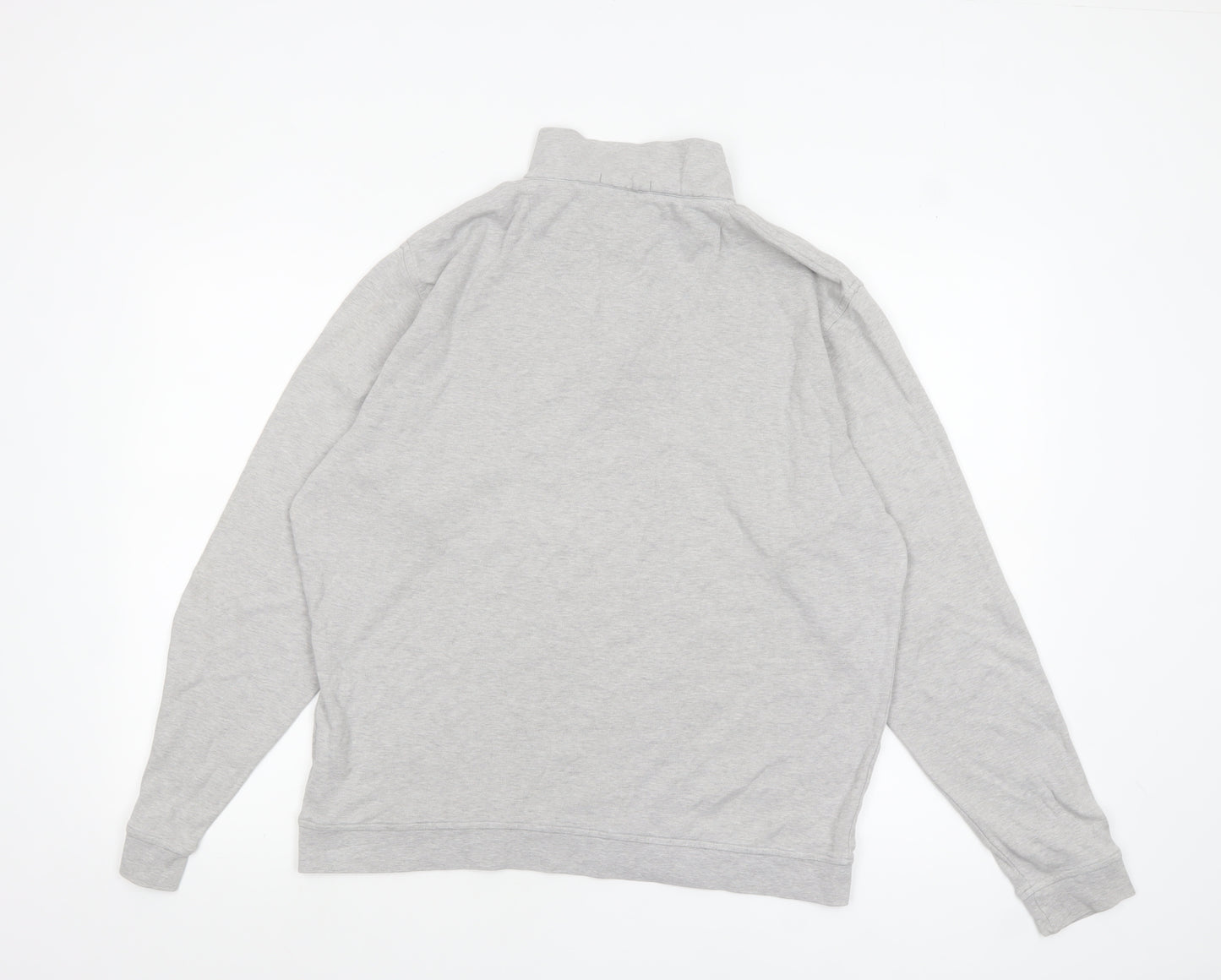 Peter Millar Men’s Grey 1/2 Zip Cotton Sweatshirt Size M Regular Fit